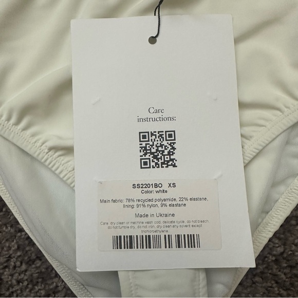 NWT Sleeper High Waisted Bikini Bottoms Size Extra Small XS Black - Picture 5 of 5